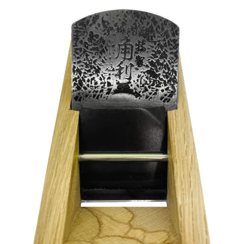 Kakuri Japanese Block Plane 50Mm For Woodworking, Kanna Japanese Smoothing Plane Manual Hand Planer For Finishing Wood, 9.5 X 2.5 X 2.3 Inches, Eco Oak Body, Made In Japan #TOP3