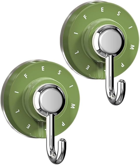Stylish 360° Rotating Suction Hook (Pack of 2), Heavy Duty Vacuum Suction Wall Hooks, No Drill Self Adhesive Reusable Hook for Bathroom, Kitchen, Bedroom & Office (Multicolor)-image-49
