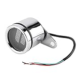 Drehzahlmesser, 2-in-1-Motorrad-LED-Digital-Voltmeter, Drehzahlmesser, Metall-Kilometerzähler, Tachometer, Multifunktions-Drehzahlmesser Für Auto, LKW, Motorrad