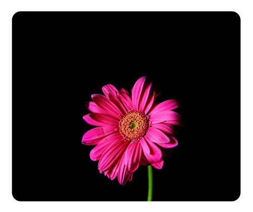 Gaming Pad Oblong Shaped Mat Design Hot Pink Gerber Daisy Natural Eco Rubber Durable Computer Desk Stationery Accessories