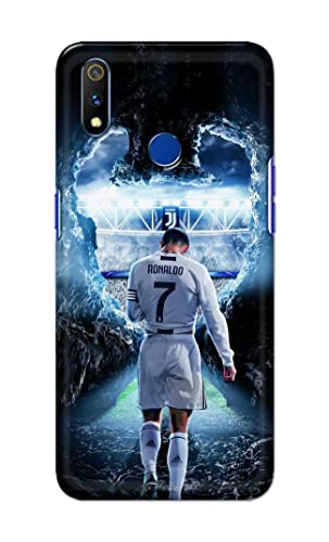 Image of Printed Hard Back Cover Case for Realme 3 Pro Back Cover (Footbal Legend) -1302