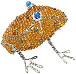 Zawadee Beaded Wire Animal Frog 5 inches Orange image 4