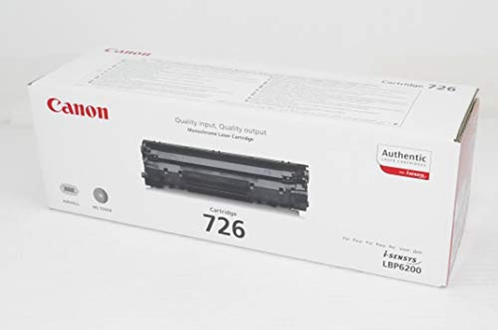 Canon 726 Cartucho de toner original Negro para Impresora Laser Isensys