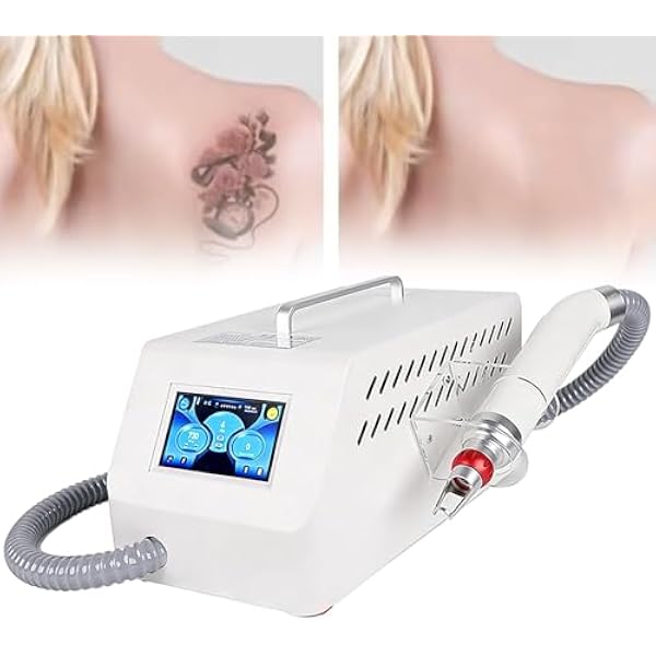 Laserowe Urządzenie Do Usuwania Tatuaży I Makijażu Brwi; Długości Fal: 1064 Nm / 755 Nm / 532 Nm; 5 Głowic Zabiegowych; Ekran Dotykowy; Nie Wymaga Użycia Wody; Metoda Nieinwazyjna