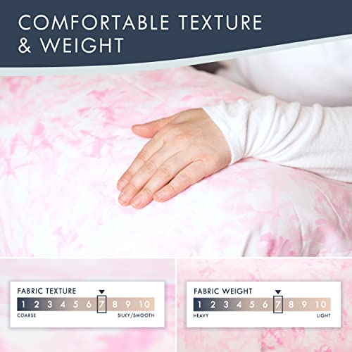 Where The Polka Dots Roam Colorful Tie Dye Bedding Set, Full Sheets For Girls, Kids, Teens And Adults, Wrinkle Resistant, Super Soft Bed Sheets. Fun Bedding In Pink, White #TOP2