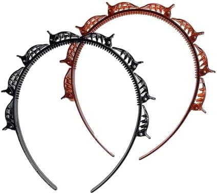 2PCS Double Bangs Hairstyle Hairpin Twist Plait Ha... – Grandado - View #9