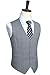 HISDERN Men's Suit Vest Solid Grey Business Formal Dress Vests for Men Sliver Casual Fashion Suit Vest Plaid Waistcoat for Tuxedo Wedding Light Grey