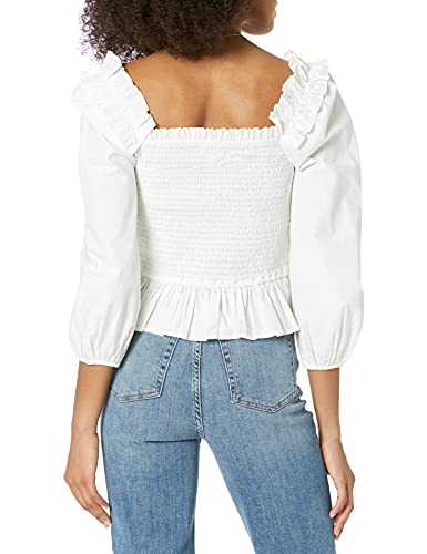 The Drop Women's Marisol Long-Sleeve Ruffle Smocked Top - Image 3