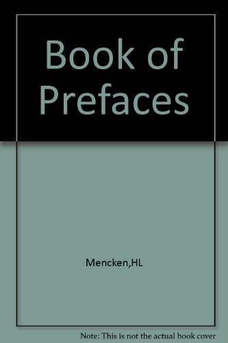 A book of prefaces, B000892AQA Book Cover