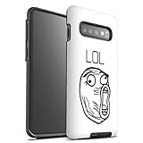 eSwish Schutzhülle für Samsung Galaxy S10 Plus/Gesicht LOL Design/Internet Lustige Memes Collection