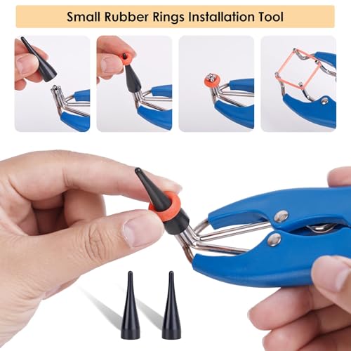 ZHEQOGZH 4-Size Rubber Rings Bander Kit