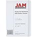 JAM Paper Hardcover Notebook with Elastic Band - Large Journal - 6 x 8 1/2 - White - 100 Lined Sheets - Sold Individually