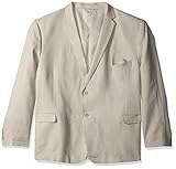 U.S. Polo Assn. Men's Big and Tall Suit, tan Linen, 58 Long