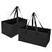 VENO Reusable Grocery Shopping Bags - Trunk Size Extra Large Collapsible Boxes with Reinforced Bottoms, Made of Recycled Material (Pack of 2)
