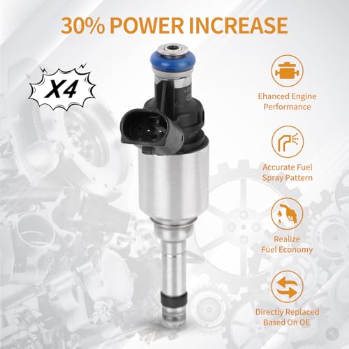 4PCS Fuel Injectors 6 Holes for Hyundai Elantra L4 2.0L 2014 2015 2016 by AISHAN - Used condition - Image 3