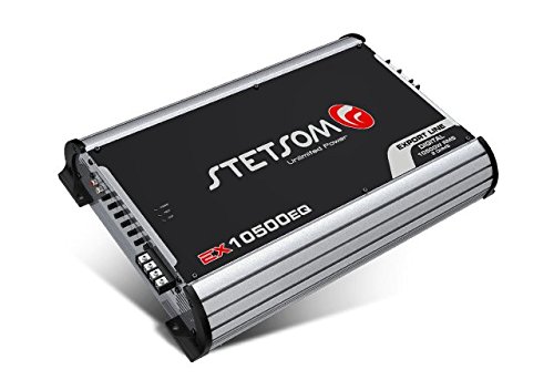 Stetsom Ex 10500 Eq 2 Ohm Mono Car Audio Amplifier, 10500.1 10.5K Watts Rms, 2Ω Stable Full Range Hd Sound Quality Md Crossover Hpf Lpf Bass Boost Front Rear Bridge Speaker #TOP10