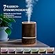 Nixtrve Aroma Diffuser für ätherische Öle, 125ml Ultrasonic Diffuser, Luftbefeuchter mit kühlem Nebel, 7-Farben LED Licht & Auto-Off, Diffuser ätherische Öle für Zuhause & Büro