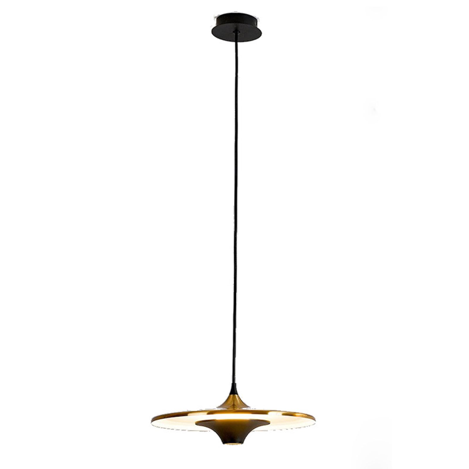 RSZCSMO Creative Flying Saucer Table Pendant Light 13.78in Frosted Ironwork LED Tri-Color Bedside Hanging Lamp Suitable for Kitchen Islands, Bars, Dining Rooms Lighting Fixture