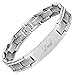 Willis Judd DAD Titanium Bracelet Engraved Best Dad Ever Size Adjusting Tool and Gift Box Included