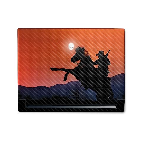 Image of MightySkins Carbon Fiber Skin Compatible With Alienware M18 R1 (2023) Full Wrap Kit - Bronco Sunset | Protective, Durable Textured Carbon Fiber Finish | Easy To Apply & Change Styles | Made in the USA