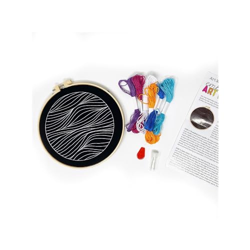 Image of Art 101 Crafts Embroidery Art Kit, Multicolor, 6 /Carton (40066)
