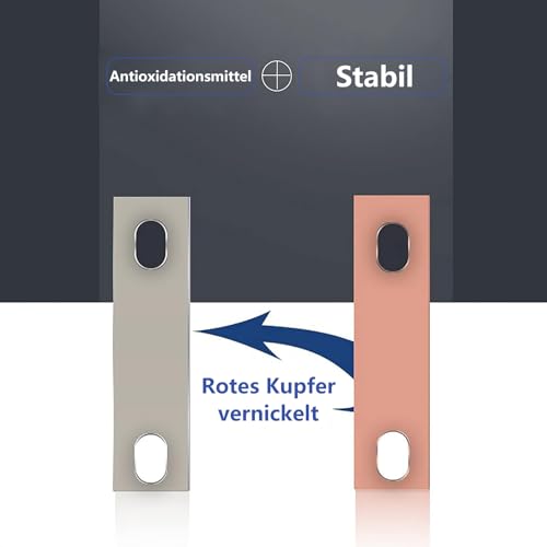 4PCS Pitch Row 2.83IN LIFePO4 busbar Zellen-Busschienenverbinder rot Kupfer vernickelt für Llifepo4-Lithium-Batterien DlY Lifepo4 Cell 3.2V 280Ah; 300ah Lithium Batterie (4, Pitch Row 2.83IN)