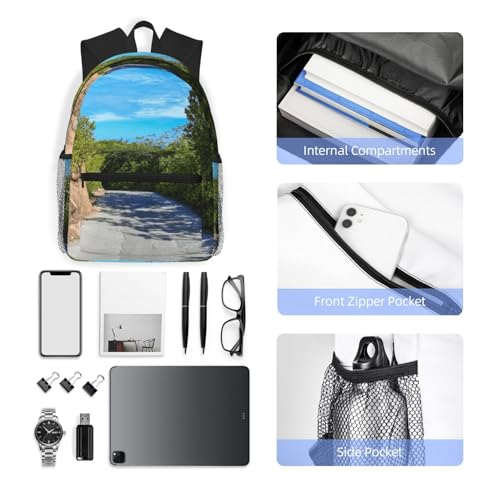 Mochila plegable ultraligera para viaje 20L negra miniatura 5