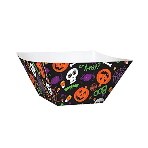 Amscan Spooktacular Halloween Party Snack Bowl Tableware, Paper, 2