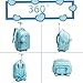Imagen de HTgroce Mochilas Escolares con Carro Mochila Escolar con Ruedas Niña Mochilas con Carrito Escolares Trolley Escolar Mochilas Escolar