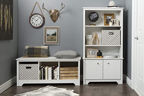South-Shore-Vito-Cubby-Storage-Bench-Pure-White South Shore Vito Cubby Storage Bench Pure White