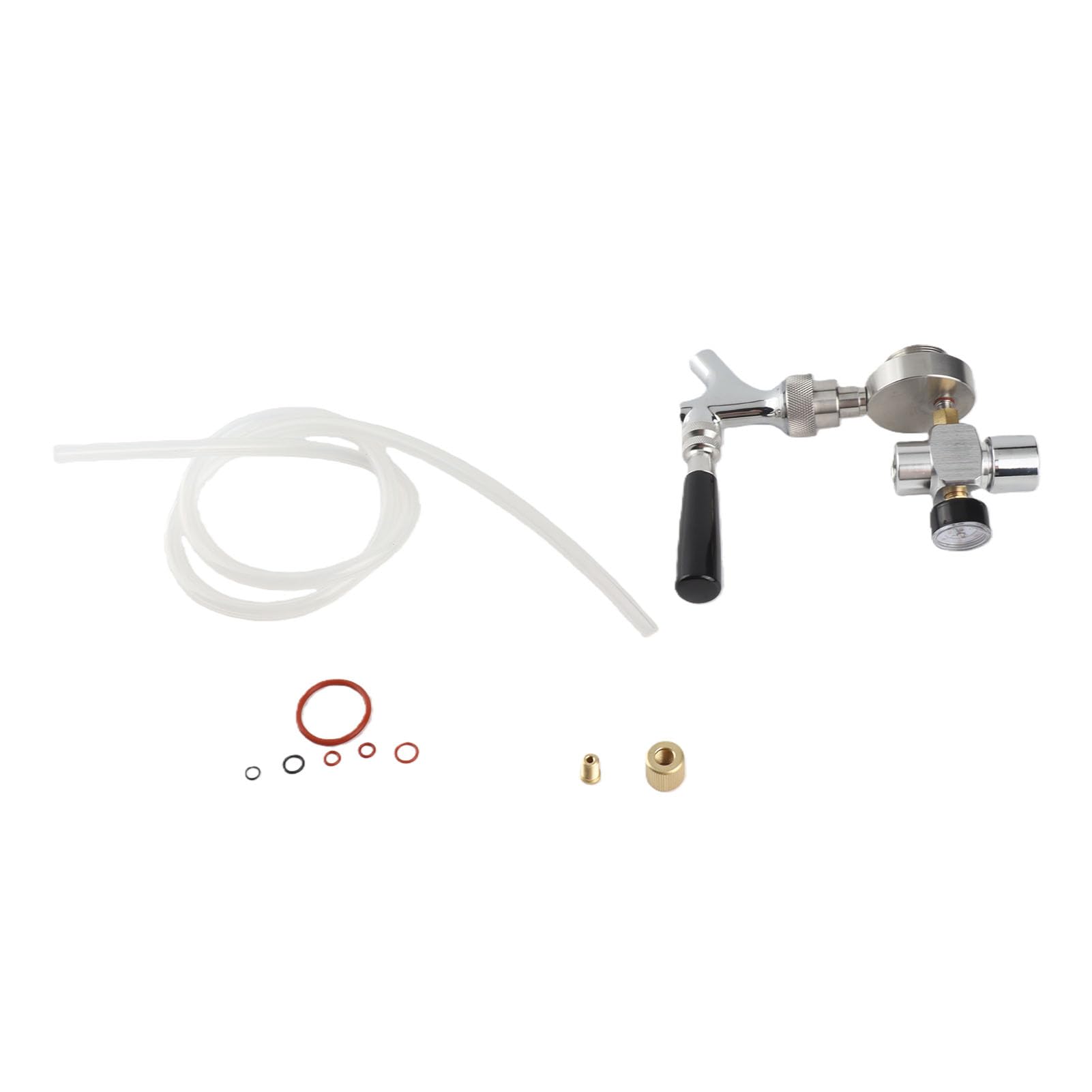 Kit De Distributeur De Robinet De Lance De Bière D'Acier Inoxydable De Robinet De Lances D'Injecteur De Co2 Pour Le Mini Producteur De Bière De Fût De 2L/3.6L/5L