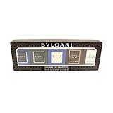 Bvlgari The Men's Gift Collection 5pcs (Aqva EDT 0.17oz+Aqva Atlantiqve EDT 0.17oz + Bvlgari Man in Black EDP 0.17 oz + Bvlgari Man Black Cologne EDT 0.17 oz + BLV Pou Homme EDT 0.17oz)