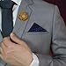 BESTYASH 2pcs Suit Pocket Squares Handkerchiefs for Men Fashionable Small Square Scarves present for Fathers Gentlemen Pocket Decoration