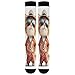 Joisal Orange Cat Fashion Animal Compression Knee High Socks Unisex, Comfort Support, Running and Travel, 2 pairs