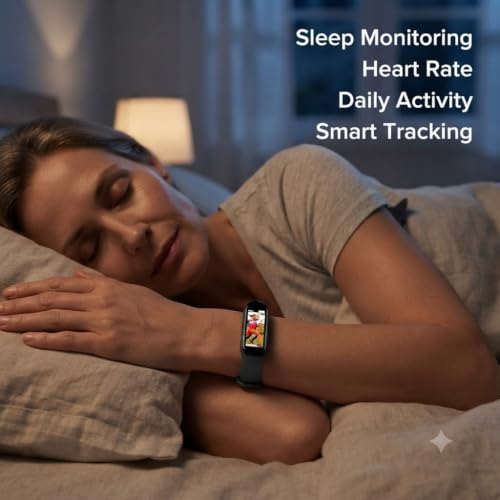 Image of Drumstone (𝐁𝐞𝐬𝐭 𝐂𝐡𝐨𝐢𝐜𝐞 Smart Fitness Tracker Band with Heart Rate Monitor, Step Counter, Calorie Tracker, Sleep Monitoring, Bluetooth Connectivity,Waterproof for Men &Women15 Years Warranty