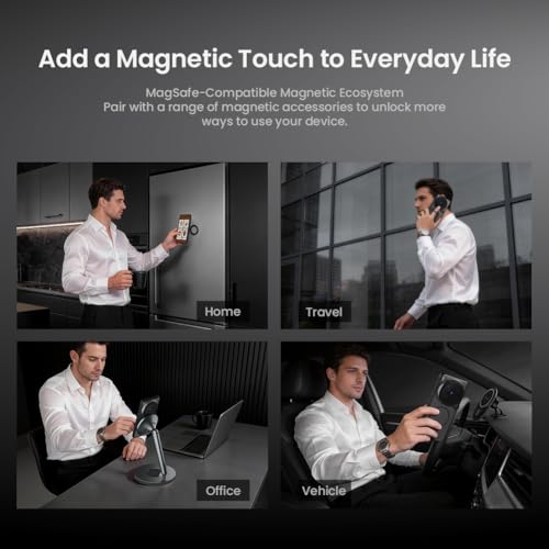 Image of CamShield Prop Magnetic Case for Vivo X300 Ultra | Compatible with MagSafe | Clear PC Camera Lens Cover Bracket | Shockproof Slim Back Cover with Foldable Stand | Anti-Scratch Phone Case - Transparent