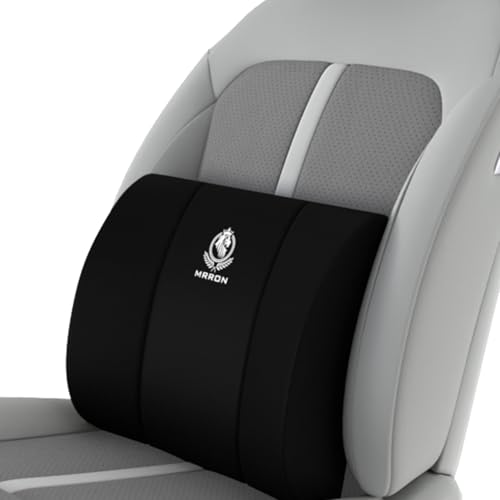 Image of MRRON Back Support for Office Chair | 3 Years Warranty | Medical Grade Memory Foam Car Seat Back Support, Orthopedic Lumbar Back Rest for Back Pain Relief - Back Pillow for Sitting Long Hours