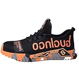 Zapatos De Seguridad para Hombre - Puntera De Acero, Antideslizantes Y Antiperforantes Ligeros, Transpirables Y Cómodos - De Hormigo Ancho - para Deporte Diario,C,40 EU