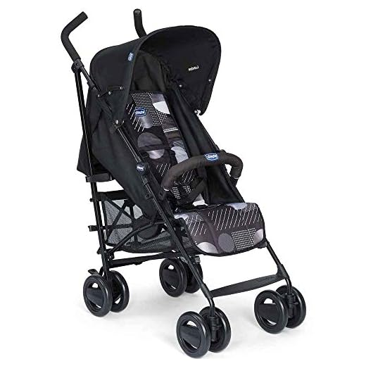 Chicco London - Silla de paseo, 7.2 kg, compacta y manejable, color negro