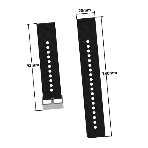 Correa de silicona de repuesto compatible con reloj para hombre resistente 2