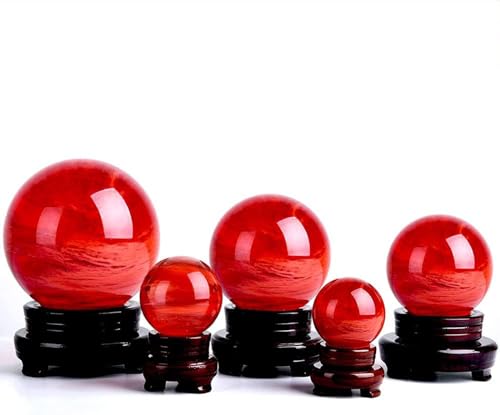 Esfera cristal rojo de 130mm contra la decoracion aburrida 3