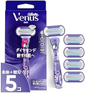 Amazon.co.jp: Gillette Venus ヴィーナス スワール 艶すべ肌 本体 替