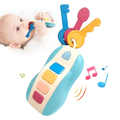 Tinabless CARKEYSTEETHER-BLUE Baby Car Keys Teether Toddlers Sensory Learning Toy cover