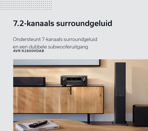 Denon AVR-X2800H Odbiornik Av, Czarny, 150W