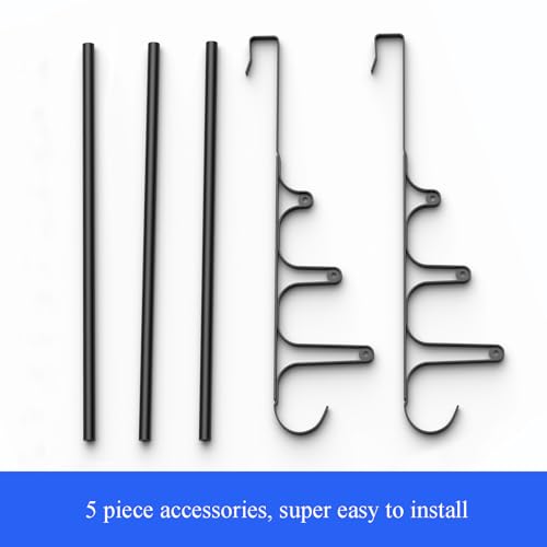 Canyave CAN010 Over The Door Towel Rack, Triple Towel Storage Holder With Hooks, 23.62 Inches Towel Bar Hanger Towel Racks For Bathroom thumb #6