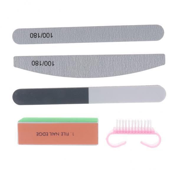 5x 5 Pieces Nail Files Pedicure Set Double Sided Emery Boards for Manicure and Pedicure