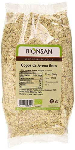 BIONSAN - BIO - Copeaux Fins d'Avoine 500 g | L'emballage peut varier Cover