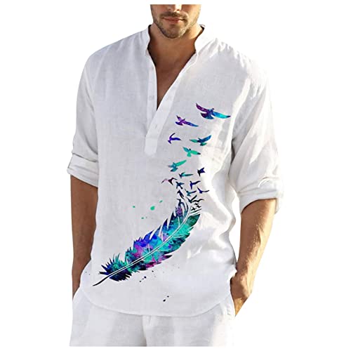 Allbestop Chemise Fleur Homme Chemise Fleurie Homme Chemise Hawaienne Chemise Hawaienne Homme Chemise Homme Chemisette Homme Chemise Lin Homme Été L Cover