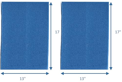 SagsAway 2Pk of Large 1.5in Thick Cushion Inserts for Support of 2 Saggy Seats. Military Grade Foam to Add Thickness and Delay Replacing Sofa, Measure for Size to Fit in Cover