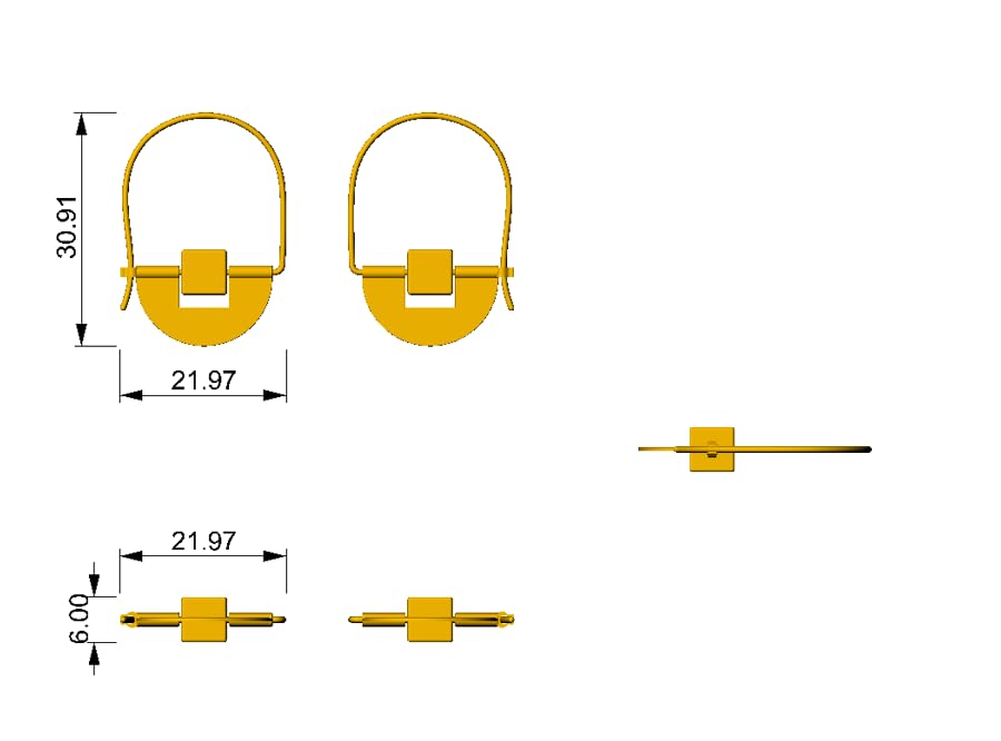 Orecchini a cerchio geometrici in oro da donna, orecchini pendenti moderni e minimalisti, leggeri, da indossare tutti i giorni, alla moda, ipoallergenici